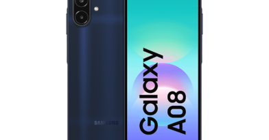 Samsung Galaxy A08 in Dark Blue