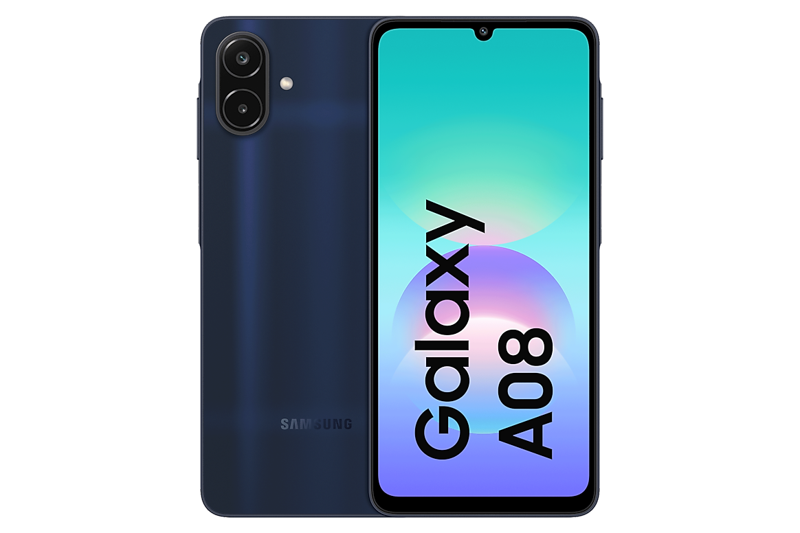 Samsung Galaxy A08 in Dark Blue